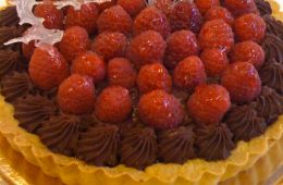 Crostata cioccolato e lamponi